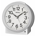 thumbnail image 1 of Seiko QHE199SLH Réveil de Chambre Rond Classique Sans Tic-Tac, Argent, 4,6 x 4,7 Pouces, 1 of 6