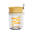 thumbnail image 1 of Portable Graduated Breakfast Glass Jar And Coffee Cup With Lid Spoon, 1 of 2