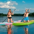 thumbnail image 4 of Goplus Small Inflatable SUP Board, Portable Paddle Board with 5D rings Stand Up Paddle Board for Youth & Adult Green, 4 of 10