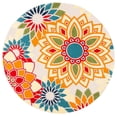 thumbnail image 4 of SAFAVIEH Cabana Quincy Floral Outdoor Area Rug, 4 of 9