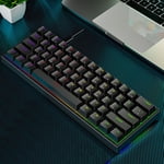 COFEST Wired Illuminated Keyboard Mechanical Sense Gaming Keyboard Gaming Desktop PC Laptop Keyboard Black