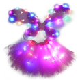 thumbnail image 2 of Jupe Tutu d'Halloween à DEL Robe en Tulle de Fête Jupe de Cosplay avec Ailes pour Enfants, 2 of 2