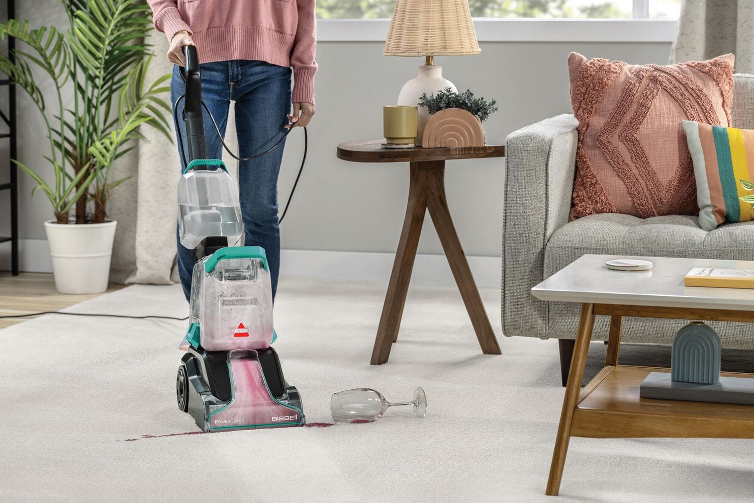 BISSELL PowerClean TurboBrush Pet Lightweight Full-Sized Carpet Deep Cleaner 3938C