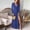 Blue, variant on Elvqul Womens Summer Dresses Backless Pullover Sweetheart Solid Womens Sleeveless Maxi Dress Green