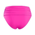 thumbnail image 5 of FYEGRE Women's High Waisted Bikini Bottom Tummy Control Ruched Bathing Suit Swim Bottom Hot Pink L, 5 of 5