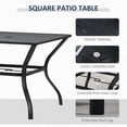 thumbnail image 4 of Outsunny Ensemble de Salle à Manger de Patio Extérieur 5 Pcs, Noir, 4 of 10