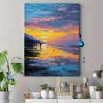 thumbnail image 4 of Qisvanset Sunset Sailboat Ocean Canvas Print 12x16 Inch Coffee Shop Wall Art, 4 of 8
