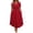 Red, variant on Jalioing Womens Plus Size Summer Dress Loose Flowy V Neck Short Sleeve Long Dresses with Pocket Cocktail Party Dress