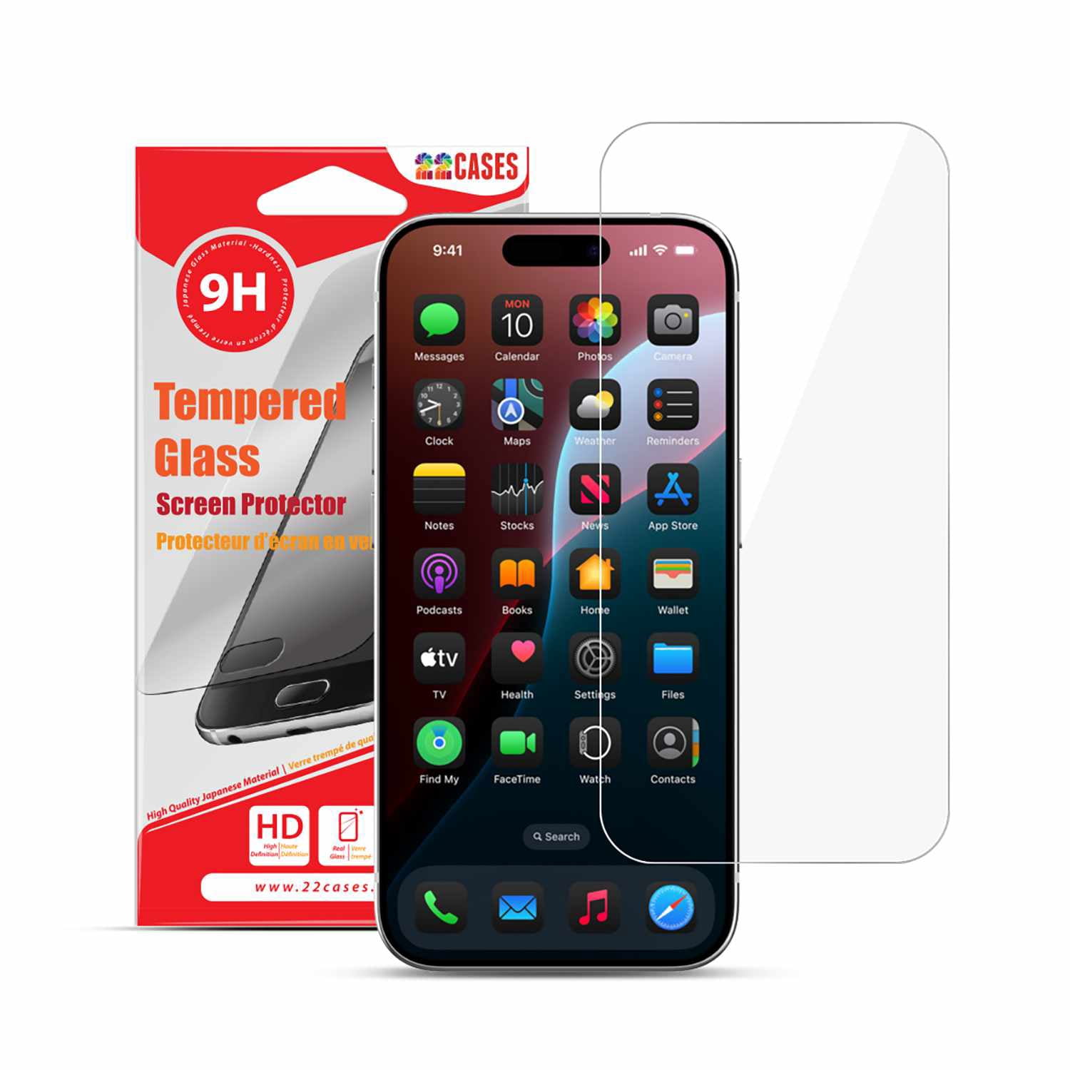 22 Cases Protecteur D'ecran en Verre pour iPhone Air