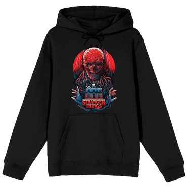 Stranger Things Vecna & Maison Hantée Chandail à Capuchon Noir à Manches Longues pour Adulte - TTG