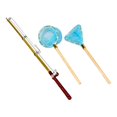 thumbnail image 3 of Milaget Dollhouse Miniature Fish Rod Fishing Net Set Mini for Doll House Garden Pond Blue Net, 3 of 9