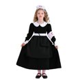 thumbnail image 1 of Bébé Noir Manches Longues Courtes pour Enfants Garçon Fille Automne Été Col Bateau Midi Formel Rendez-Vous Soirée Concert Costumes de Soubrette Cosplay Robes Robe de Retour à la Maison Enfant 2025 8 Ans, 1 of 7