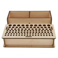 thumbnail image 4 of Large Multi-Function Wooden Tool & Brush Storage Box, Organize Your , Brushes, Supplies, Leather Crafts Tools Accessories, 4 of 8