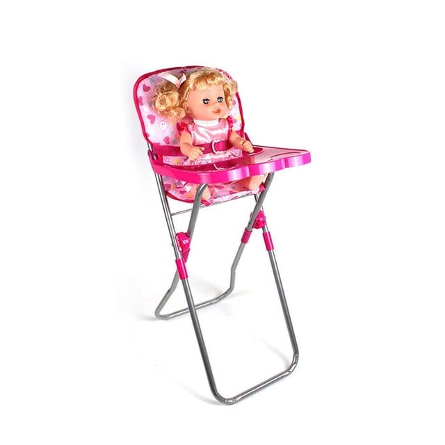 Doll Stroller Toy Baby Doll Accessories Baby Doll Nursery Stroller Dining Chair Rocking Chair Swing for Dolls Foldable & Lightweight Kids Baby Stroller Toy(Not include doll)