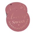 thumbnail image 1 of Inkdotpot 100 Pack Love Is Sweet Wedding Favor Paper Tags Craft Real Rose Gold Foil Hang Tags, 1 of 6