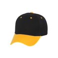 thumbnail image 1 of Casquette de Baseball Bicolore Ajustable, Noir Or, 1 of 2