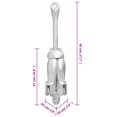 thumbnail image 4 of vidaXL Ancre Pliante Argentée 4 kg Fer Malléable, 4 of 5