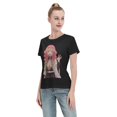 thumbnail image 4 of T-Shirt Basique à Manches Courtes pour Femmes Demon Slayer Lame Temple Ganlu Mili, 4 of 6