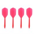 thumbnail image 1 of EeaseCA 4 Pcs Ailes de Fléchettes Transparentes à Filetage Fin, Accessoires de Fléchettes pour Vols de Fléchettes, Sports Intérieurs et Extérieurs, Ailes de Queue de Fléchettes (Fin et Petit Filetage, Rouge), 1 of 7