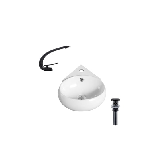 DROP Bath and Kitchen DR091296 Bathroom Vessel Sink Set