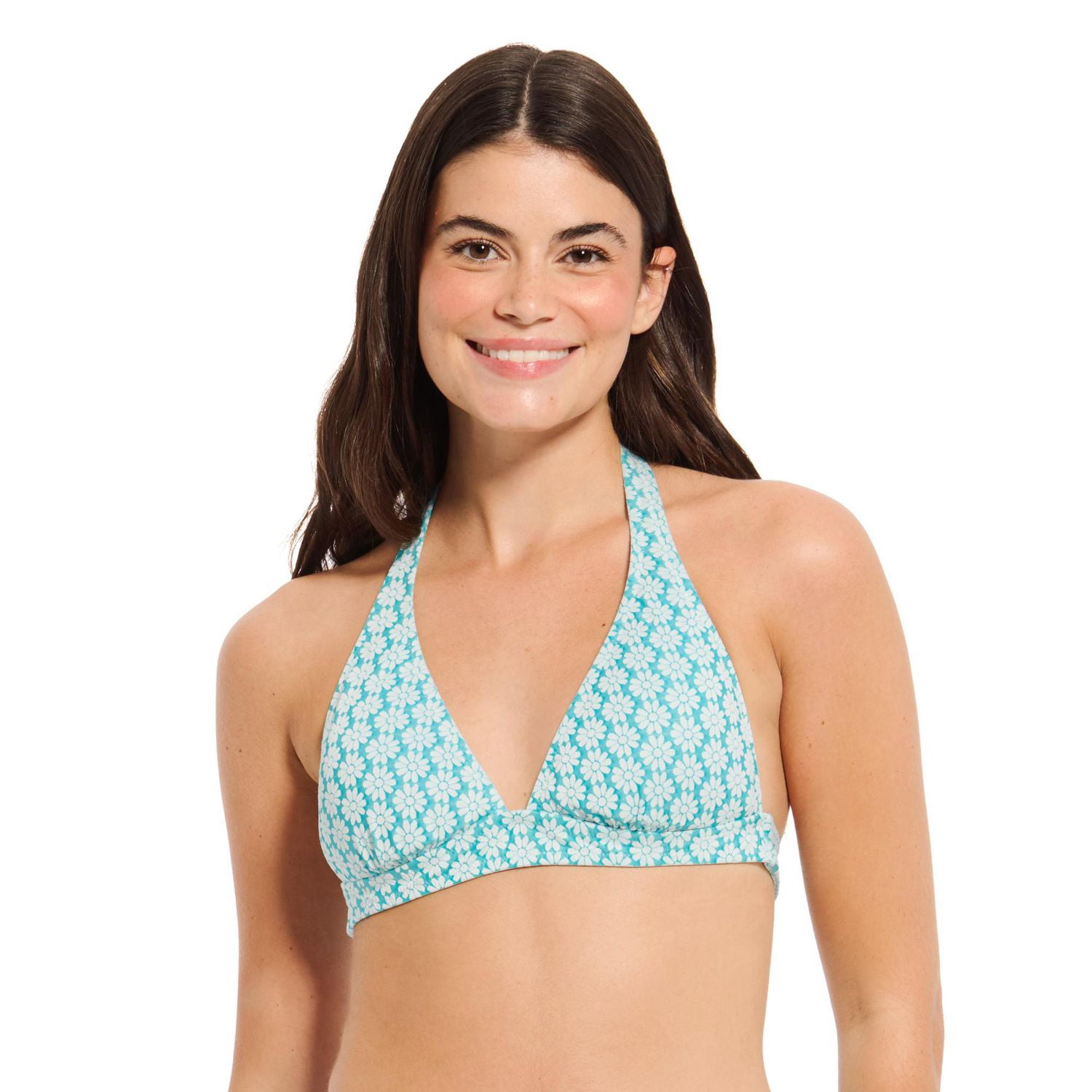 Summer Flirtt Haut de bikini triangle noir à licou pour femme