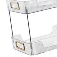 thumbnail image 3 of yuksok Étagère de Rangement Multifonctionnelle 2 Niveaux pour Fête Salon Toilettes Blanc, 3 of 4
