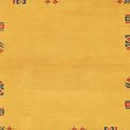 thumbnail image 1 of Ahgly Company Tapis d'Intérieur Carrés Abstraits Orange Tapis de Zone Abstraits, 4 Pieds Carré, 1 of 6
