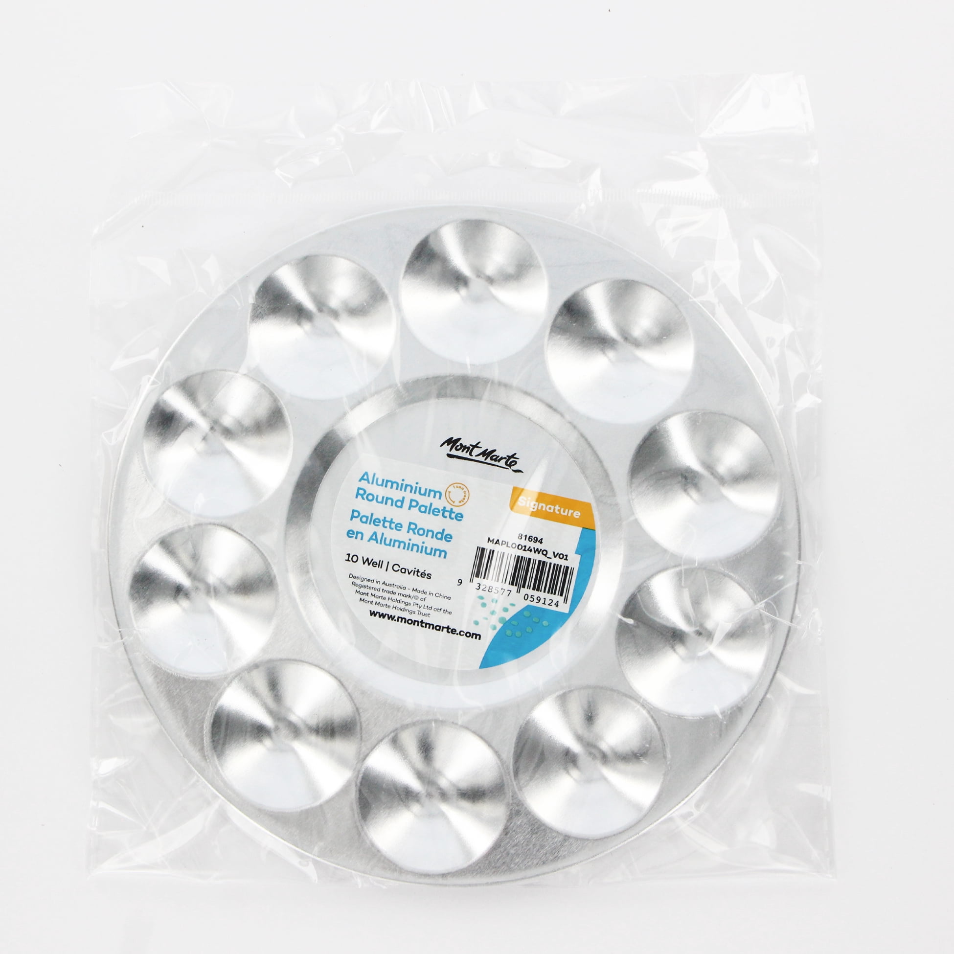 MONT MARTE Aluminium Round Palette - 10 Wells