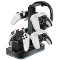 thumbnail image 1 of Station de Recharge pour Manettes de Jeu et Support pour Écouteurs - Compatible avec Nintendo Switch 2/PS5/Xbox Series - Étagère de Rangement, 1 of 7