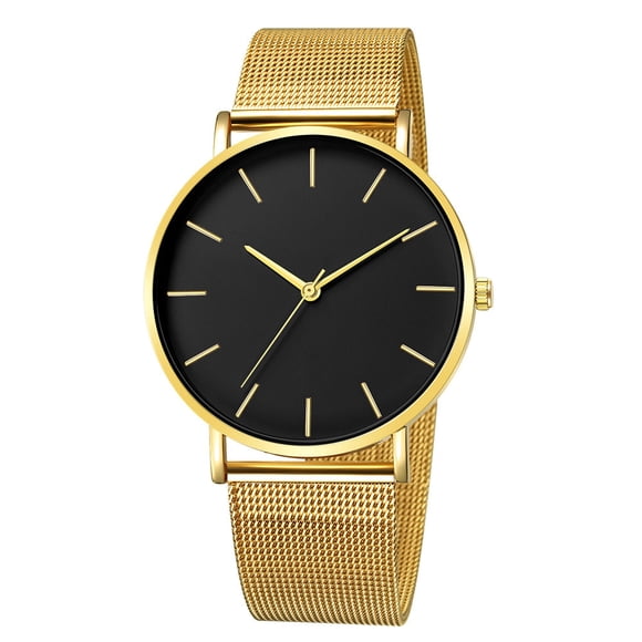 RKSTN Mens Watches Fashion Stainless Steel Military Sport Date Analog Quartz Wrist Watch Mens Watches