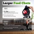 thumbnail image 3 of Intexca 300W Cold Press Juicer, 5.1" Feeding Chute, Quiet, Pulp Separation, Stainless Steel, 3 of 7