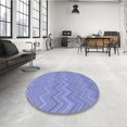thumbnail image 4 of Ahgly Company Machine Washable Indoor Rectangle Transitional Day Sky Blue Area Rugs, 4' x 6', 4 of 7