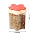thumbnail image 2 of 5 in 1 Portable Food Storage Containers Leak Proof Camping Kitchen Seasoning Dispenser with Lid and Labels for Outdoor Travel Picnics BBQ, 2 of 3