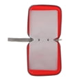 thumbnail image 3 of Milaget CD/DVD Wallet 40 Disc Capacity Storage Carrying Hard Case Bag Protector Red, 3 of 8