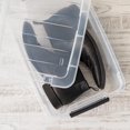 thumbnail image 2 of IRIS USA 4-Pack Storage Bins with Lids, 13 Quart, Made in USA Stackable See-Through Organizing Solution Latches Durable Nestable Containers Secure Pull Handle, BPA-Free, 2 of 3