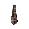 thumbnail image 3 of ZheElen Sac pour Instrument de Mandoline Étui de Guitare Rembourré Sac à Dos National Sac à Main, 3 of 6