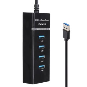 TOPINCN 4 Ports USB Adaptateur USB Adaptateur de diviseur 1 Aux 4 USB 3.0 HUB Hommes à femmes USB Splitter câble d'adaptateur extendeur pour PC portable HUB