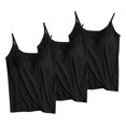 thumbnail image 1 of Timegard Womens Tank Tops with Built in Bras Scoop Neck Adjustable Spaghetti Strap Comfy Bottom Camis, 1 of 6