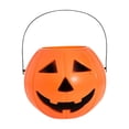 thumbnail image 1 of Birdeem Pumpkin Candy Bucket Plastic Pumpkin Bucket Portable Pumpkin Pail with Handle Reusable Cute Hallowen Candy Bucket for Party Hallowen Pumpkin Bucket, 1 of 5