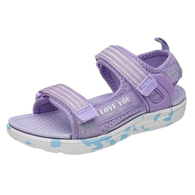 Kcodviy Children Shoes Beach Sandals Big Girls Slides Light Girl Sandals Big Girls Slide on Sandals Children Soft Bottom Girls Summer Shoes Size 1 Beach Shoes