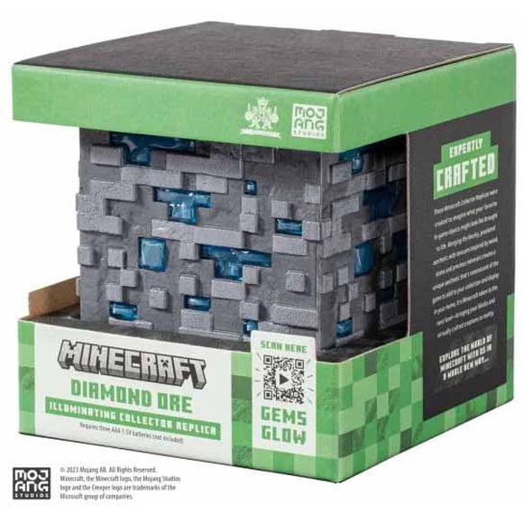 Minecraft Illuminating Collector Replica Grandeur Nature Accessoire Replica - Minecraft Minerai de Diamant