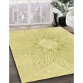 thumbnail image 3 of Ahgly Company Machine Washable Indoor Rectangle Transitional Sun Yellow Area Rugs, 7' x 10', 3 of 7