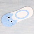 thumbnail image 2 of GDREDA Sock Slippers 1 | Ladies Socks with Cute Cat Pattern Design for Boat Footwear Sky Blue,One Size, 2 of 3