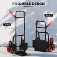 thumbnail image 4 of Diable Pliable à 6 Roues, Capacité de 264 Lb, Noir et Rouge, 4 of 10
