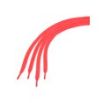 thumbnail image 3 of INSPIRE CHIC Unisexe 2 Paires Double Couche Lacets Creux Lacets Plats Rouge Fluorescent 140cm / 55.11 Pouces, 3 of 4