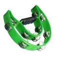 thumbnail image 4 of Hand Tambourine, Hand Bell Double Row Metal Jingles Percussion Instrument Bell Tambourine for  Party Holiday Karaoke, 4 of 8