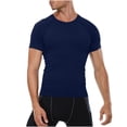thumbnail image 1 of Kaemgyyd Compression Shirt Men Breathable Short Sleeve Slim Athletic Sports Undershirt Quick-Dry Stretch Running Workout Tops, 1 of 5