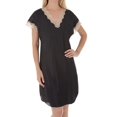 thumbnail image 1 of Robe de Nuit pour Femmes Shadowline 4503 Charming Charmeuse (Noir m), 1 of 4