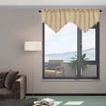 thumbnail image 4 of Xihbxyly Solid Color Curtain Triangle Curtain Door Curtain Kitchen Curtain Rod Curtain Pocket Curtain Suitable for Decoration of Kitchen Living Room Coffee and Bedroom Window Curtains, 4 of 7