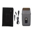 thumbnail image 2 of Hair Cutting Clipper, Professional Electric Hair Clipper Rechargeable Strong Power LED Display 3 Foil Head  for Home, 2 of 8